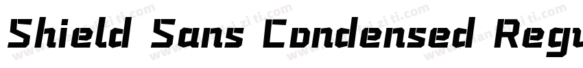 Shield Sans Condensed Regular字体转换